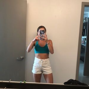 White high rise Madewell shorts only worn a few times
